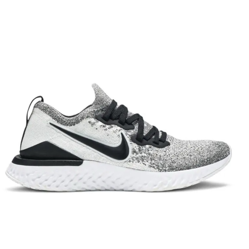 Nike Epic React Flyknit 2 White Black Oreo Women’s Running Sneaker Shoes